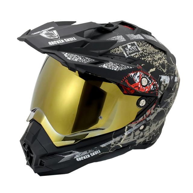 オフヘル THH TX27 マットブラック ミラーシールド付