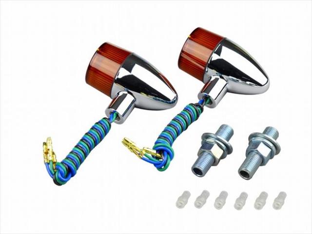 4945716954987 クラシカル砲弾ウインカー 2個入り メッキ／オレンジ ダブル球 095498 【POSH FAITH(ポッシュ フェイス)】 の通販は 5,064円