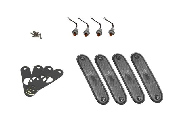 【I.L. Motorsport】 【4550255741440】 NAB-1553 アイエルモータースポーツ サイドリフレクターセット スモーク バルブタイプ NA／NBロの通販は