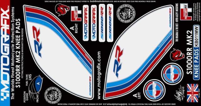 【モトグラフィックス】 【4580041202091】 MT-KB011MW ボディパッド KNEE S1000RR 15-の通販は