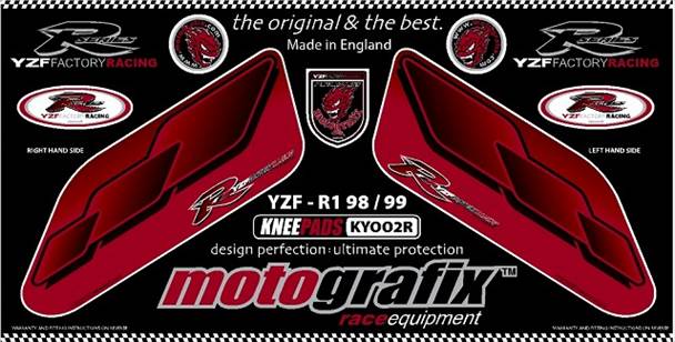 【モトグラフィックス】 【4580041203128】 MT-KY002R ボディパッド KNEE YZF-R1 98／99の通販は 17,258円