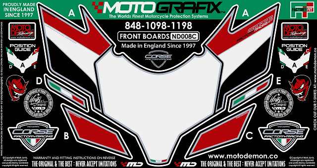 【モトグラフィックス】 【4580041204149】 MT-ND008C ボディパッド FRONT 848／1098／1198 07-の通販は