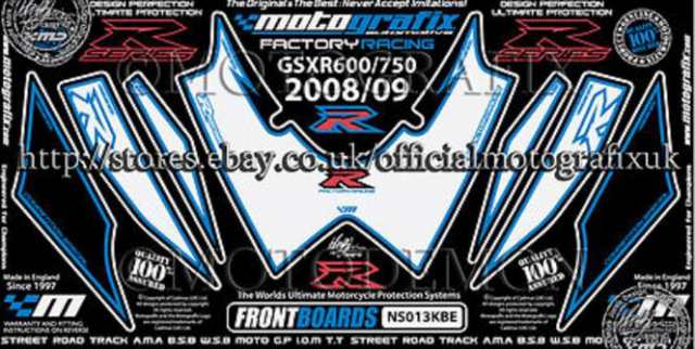 【モトグラフィックス】 【4580041206174】 MT-NS013KBE ボディパッド FRONT GSX-R600／750 K8／K9（08-09の通販は