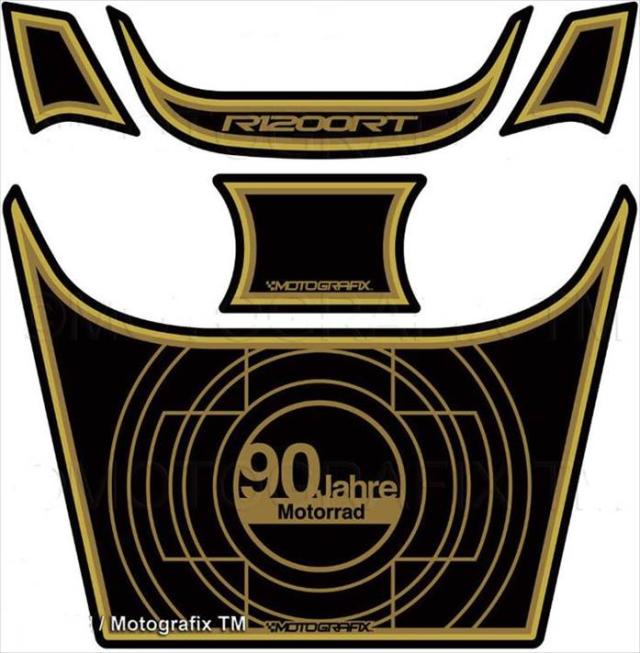 【定形外郵便】【モトグラフィックス】 【4580041213264】 MT-TB026ANA タンクパッド GLD／BLK R1200RTの通販は