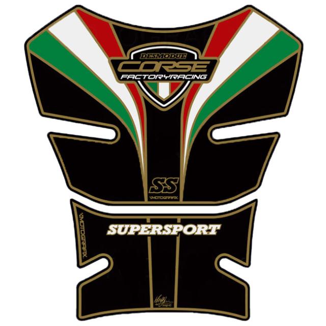 【定形外郵便】【モトグラフィックス】 【4580041214483】 MT-TD023KT タンクパッド ブラック／トリコローレ DUCATI SS Supersport 89-98の通販は 6,077円