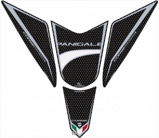 【定形外郵便】【モトグラフィックス】 【4580041214544】 MT-TD025C タンクパッド CARBON DUCATI PANIGALEの通販は 6,077円