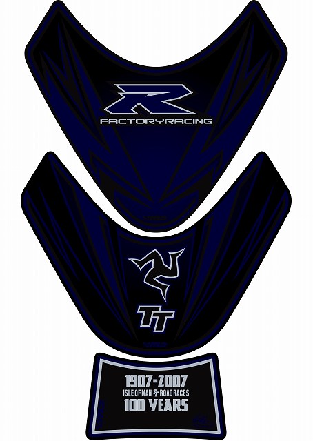 【定形外郵便】【モトグラフィックス】 【4580041218986】 MT-TS023BK タンクパッド BLU／BLK SUZUKI GSX-R TT LTD EDの通販は 5,165円