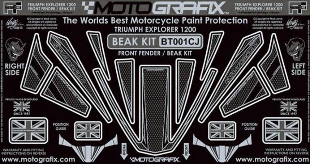 【モトグラフィックス】 【4580041224482】 MT-BT001CJ ボディパッド CA／UNIONJACK Tiger1200 12-17の通販は 17,621円