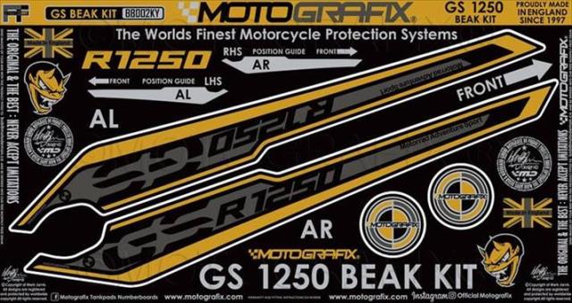 【モトグラフィックス】 【4580041228534】 MT-BB002KY BEAK PROTECTION KIT BMW R1250GS Exclusive 19-の通販は 17,621円