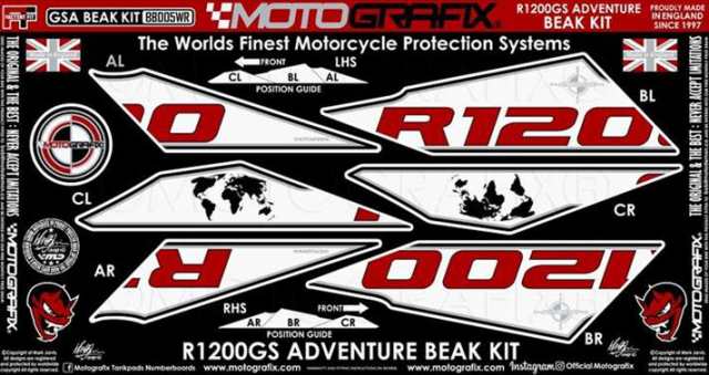 【モトグラフィックス】 【4580041241564】 MT-BB005WR BEAK PROTECTION KIT BMW R1200GS Adventure 14-18の通販は