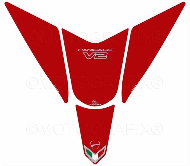 【定形外郵便】【モトグラフィックス】 【4580041247283】 MT-TD029R タンクパッド RED／SIL DUCATI Panigale 955 V2 21-の通販は