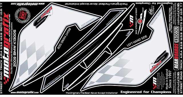 【モトグラフィックス】 【4580041207447】 MT-RB003U ボディパッド REAR K1300S 09-の通販は