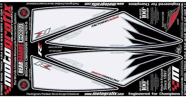 【モトグラフィックス】 【4580041208246】 MT-RH002U ボディパッド REAR CBR1000RR 04／05の通販は