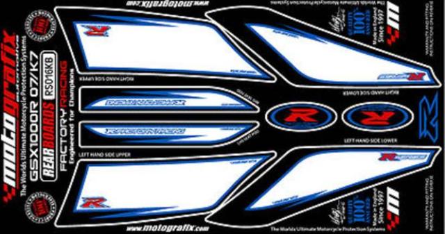 【モトグラフィックス】 【4580041209052】 MT-RS016KB ボディパッド REAR GSX-R1000 K7／K8（07／08）の通販は