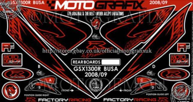 【モトグラフィックス】 【4580041209113】 MT-RS017KO ボディパッド REAR GSX1300R隼 08-12の通販は 13,507円
