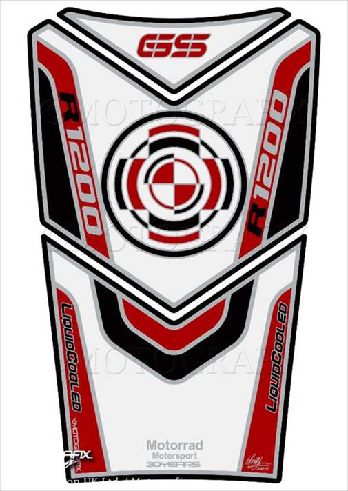 【定形外郵便】【モトグラフィックス】 【4580041212618】 MT-TB020R タンクパッド RED／WHT／BLK R1200GS 13-の通販は 5,287円