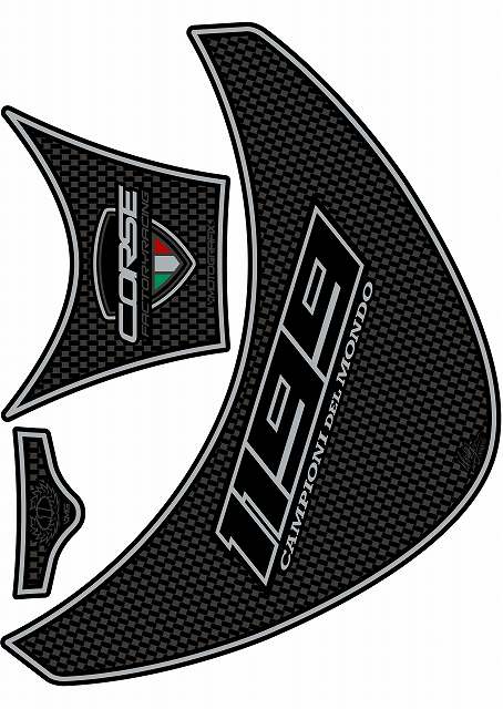【定形外郵便】【モトグラフィックス】 【4580041214391】 MT-TD020C タンクパッド CARBON STYLE DUCATI 1199PANIGALEの通販は 5,226円
