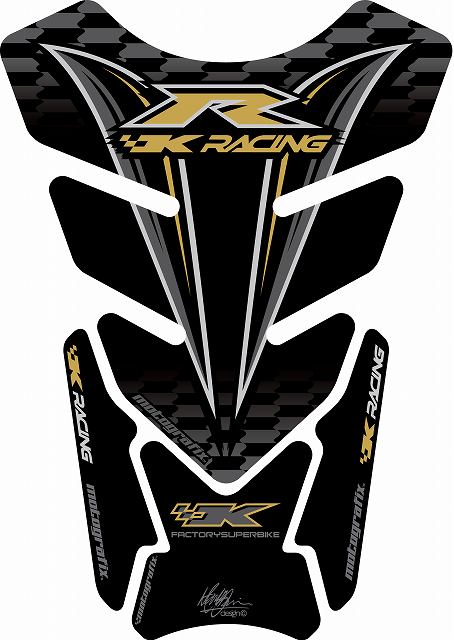 【定形外郵便】【モトグラフィックス】 【4580041216586】 MT-TK012AK タンクパッド BLK KAWASAKI QUADPADの通販は 6,077円