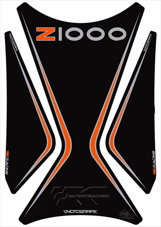 【定形外郵便】【モトグラフィックス】 【4580041217163】 MT-TK022KO タンクパッド BLK／ORG Z1000 03-09の通販は 5,105円