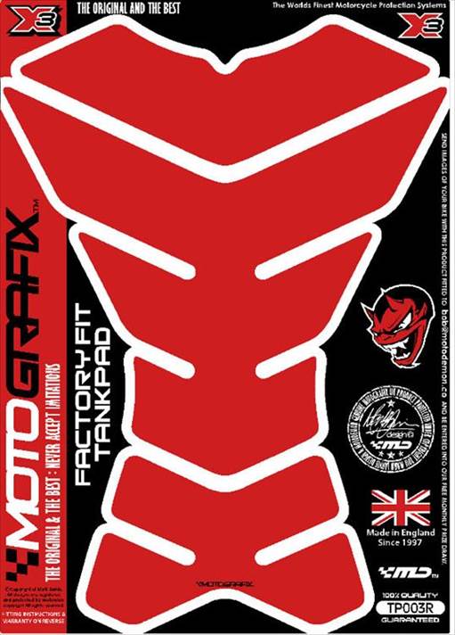 【定形外郵便】【モトグラフィックス】 【4580041218047】 MT-TP003R タンクパッド プレーン レッドの通販は 4,983円