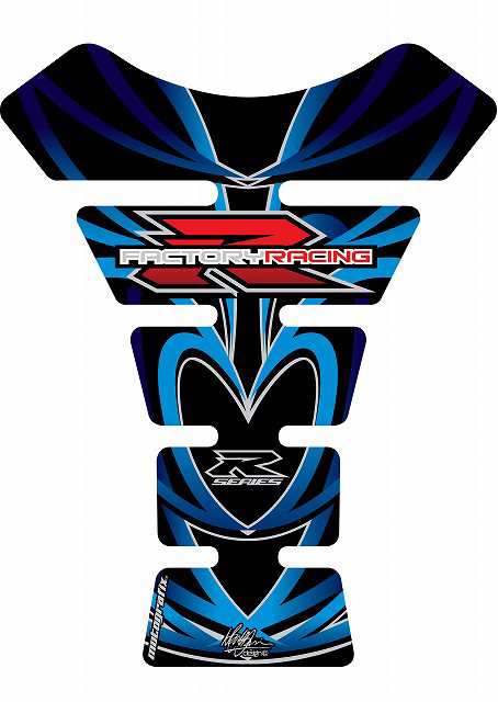 【定形外郵便】【モトグラフィックス】 【4580041218290】 MT-TS012KB タンクパッド BLU／BLK SUZUKI SPINEの通販は