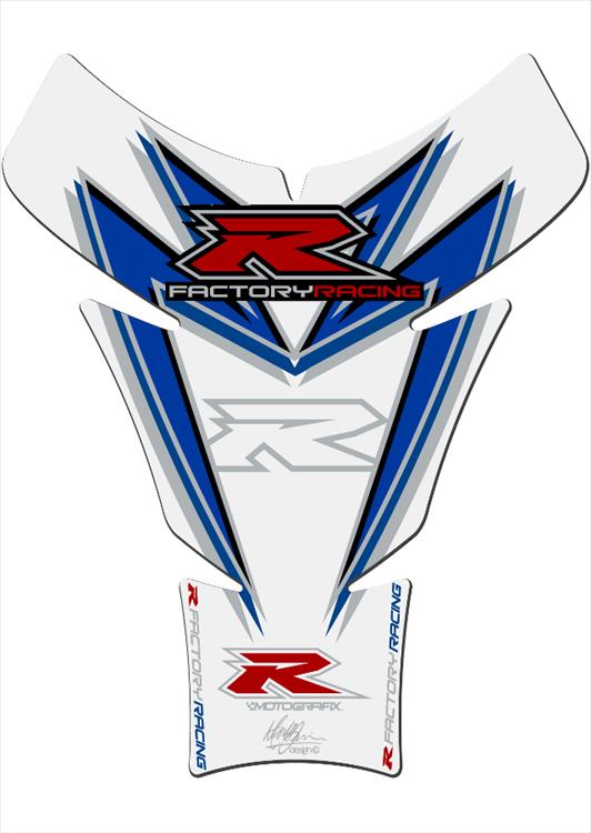 【定形外郵便】【モトグラフィックス】 【4580041218405】 MT-TS014BW タンクパッド BLU／WHT GSX-R600／750／1000の通販は 4,983円