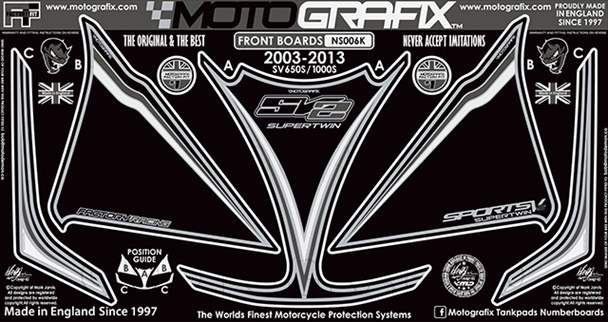 【モトグラフィックス】 【4580041224604】 MT-NS006K ボディパッド FRONT （K） SV650S／1000S 03-13の通販は