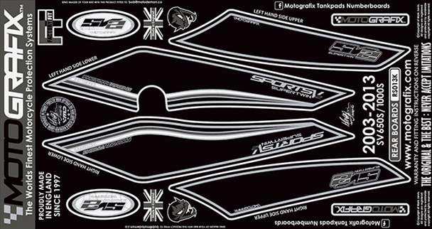 【モトグラフィックス】 【4580041224697】 MT-RS013K ボディパッド REAR （K） SV650S／1000S 03-13の通販は 12,687円