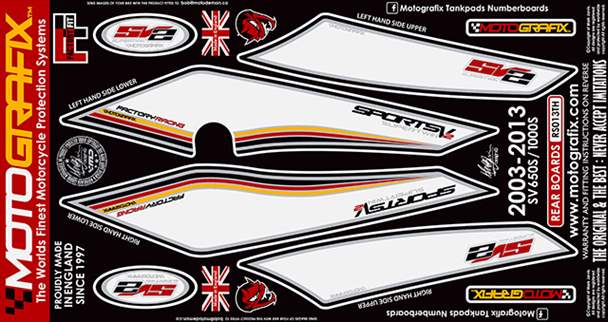 【モトグラフィックス】 【4580041224758】 MT-RS013TH ボディパッド REAR （TH） SV650S／1000S 03-13の通販は 17,621円