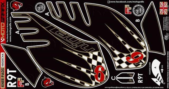 【モトグラフィックス】 【4580041225441】 MT-KB020CHA ボディパッド KNEE BMW R Nine T 14-18の通販は 17,621円