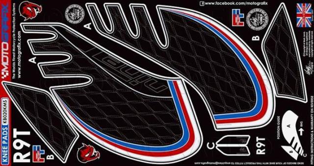 【モトグラフィックス】 【4580041225465】 MT-KB020KMS ボディパッド KNEE BMW R Nine T 14-18の通販は