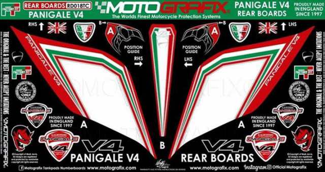 【モトグラフィックス】 【4580041241977】 MT-RD018TC ボディパッド REAR DUCATI Panigale V4／Sの通販は