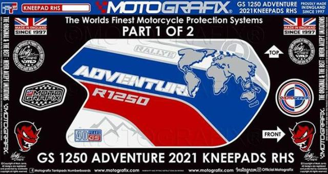 【モトグラフィックス】 【4580041246217】 MT-KB035MSA-R ボディパッド KNEE 右側 BMW R1250GS Adventure（40Years Rallye Special Edition） 21-の通販は