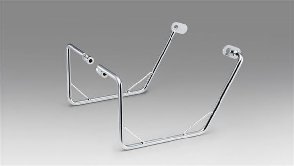 KIJIMA(キジマ)  【4934154205096】 210-493 バッグサポート メッキ カブ50/110/クロス 18y- L/R 左右SET クロームメッキの通販は