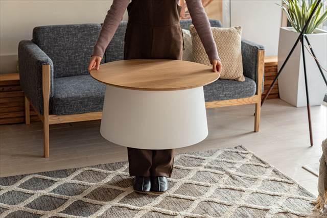 東谷 あづまや  【4985155220359】 PT-991WH ラウンドテーブル Lの通販は