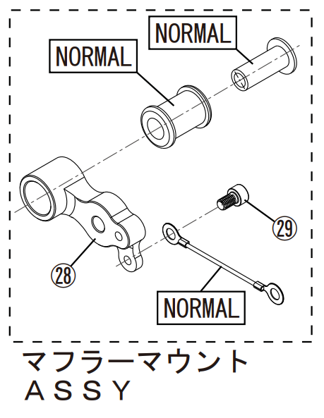 ACTIVE アクティブ  【4538792927497】 153ガレージ　リペア バックステップ マフラーマウント ブレーキ側  GB350S 21-22　153GARAGEの通販は