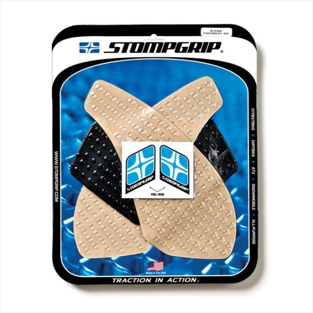 【ストンプグリップ】 【4548664029556】 STOMPGRIP トラクションパッドタンクキット クリア ZX6R 07-08 P039-8524