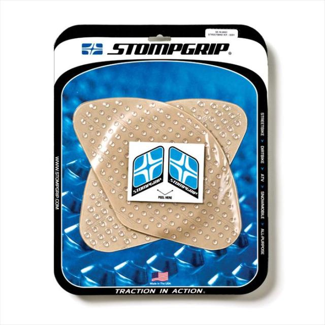 【ストンプグリップ】 【4548664029778】 STOMPGRIP トラクションパッドタンクキット クリア SV650／1000 03-09 P039-8546