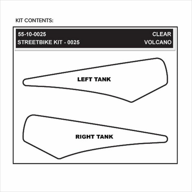 【ストンプグリップ】 【4548664918041】 STOMPGRIP トラクションパッドタンクキット クリア CB1000R 12-15 P054-9298の通販は