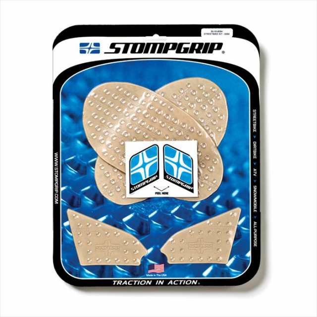 【ストンプグリップ】 【4548916016280】 STOMPGRIP トラクションパッドタンクキット クリア F800GS 13 P057-2134
