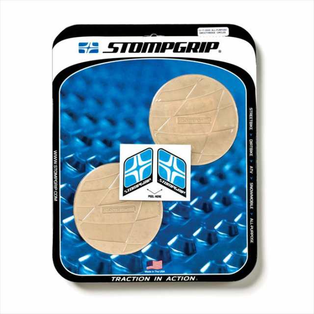 【ストンプグリップ】 【4548916247288】 STOMPGRIP ユニバーサル 円形 スムースリッジ クリア P061-6441