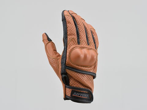 【DAYTONA(デイトナ)】 18915 HBG-130 パンチングメッシュプロテクターカウレザーグローブ ブラウンの通販は 5,397円