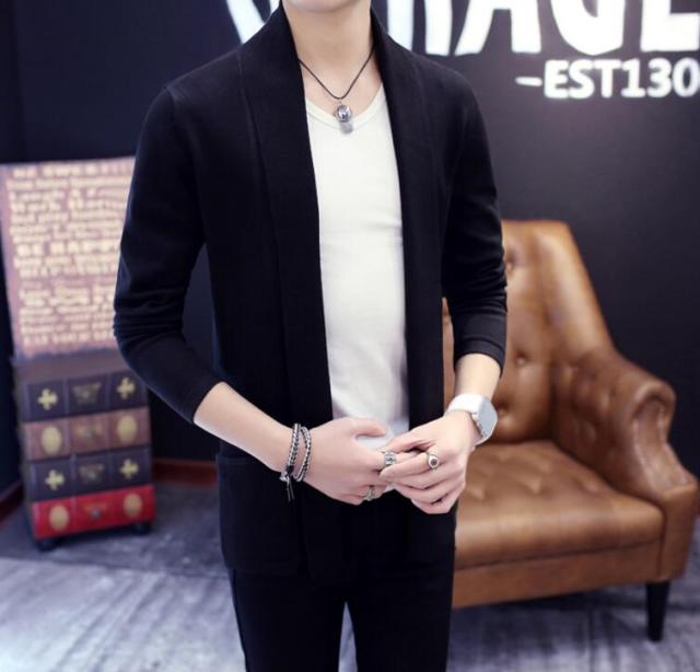 メンズ カーディガン 長袖 ニット 無地 アウター ロングコート トップス 春秋 薄手 カジュアル 男性用 代30代40代 の通販はau Pay マーケット 山室商店