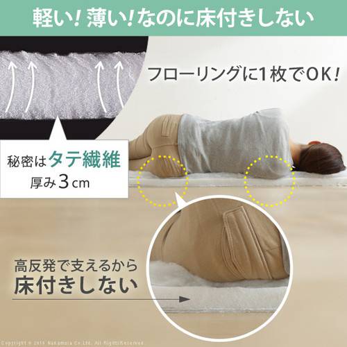 敷布団 敷き布団 セミダブル 一人暮らし フローリング マットレス 不要 マット 腰痛 厚い 軽い 軽量 ふかふか 防ダニ 硬め カビ防止 湿気 除湿 通気性 体圧分散 吸湿 洗える 三つ折り 除湿シート 立てる_10