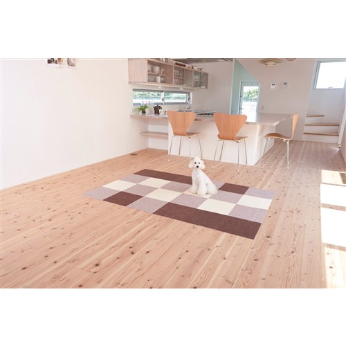 タイルカーペット おしゃれ 激安 セット 子供 ペット 犬 防音 ラグ ラグマット 絨毯 滑り止め マット 30×30 9枚 パネル×2セット 1畳 ダイニングラグの通販は