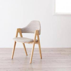 ダイニングチェア 2脚 椅子 おしゃれ 北欧 安い アンティーク 木製 シンプル ( 食卓椅子 ) 座面高45 ファブリック 完成品 背もたれ 肘付き シートクッション コンパクト 小さめ モダン スタイリッシュ クール の通販は