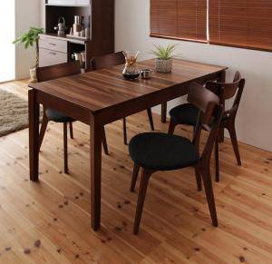 ダイニングテーブルセット 4人用 椅子 おしゃれ 伸縮式 伸長式 安い 北欧 食卓 5点 ( 机+チェア4脚 ) 幅120-180 デザイナーズ クール スタイリッシュ ヘリンボーン風 ミッドセンチュリー ウォールナット 大きい 大きめ パーティ ビュッフェ 幅120 幅150 幅180 の通販は 88,074円