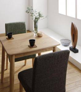 ダイニングテーブルセット 2人用 椅子 一人暮らし コンパクト 小さめ ワンルーム おしゃれ 安い 北欧 食卓 3点 ( 机+チェア2脚 ) 幅75 デザイナーズ クール スタイリッシュ ミッドセンチュリー 無垢 引き出し 収納 の通販は