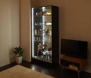 ガラスケース コレクションケース 棚 アンティーク キャビネット レトロ ラック 棚 ガラス 引き戸 キャビネット おしゃれ レトロ アンティーク