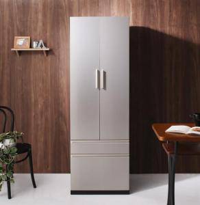 食器棚 おしゃれ 北欧 安い キッチン 収納 棚 ラック 木製 大容量 カップボード ダイニングボード ( 組み立て有 約 幅60 奥行40 高さ180 ) ハイタイプ 薄型 縦長 スリム 日本製 完成品 引き出し 隠せる 見えない モダン シンプル 高級 スタイリッシュ デザイナーズ 67,449円